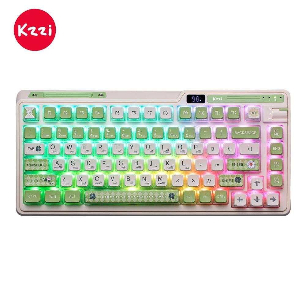KZZI K75PRO Wireless Bluetooth Mechanical Keyboard Gasket 2.4G 82 Keys 75% RGB Backlit Hot-Swappable