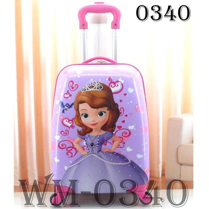 Tas Troli koper anak motif Cewek 16 inch - 0340 SOFIA