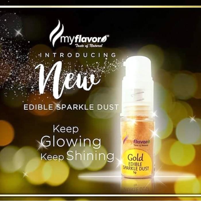 My Flavor Gold Edible Sparkle Dust Edible Glitter 5 Gram