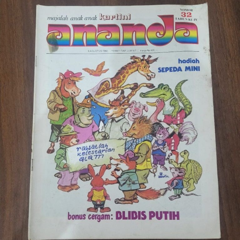 Majalah mingguan anak - Ananda nomor 32 tahun 1982