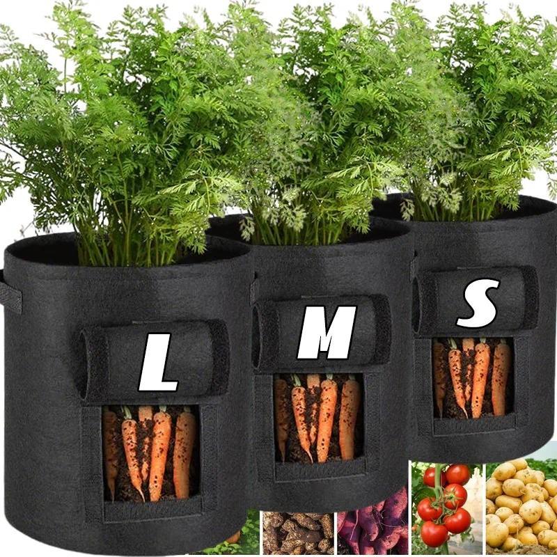 Plants Cultivation Bags Nonwoven Planter Grow Bags Vegetable Potato Plant Container Garden Planting 