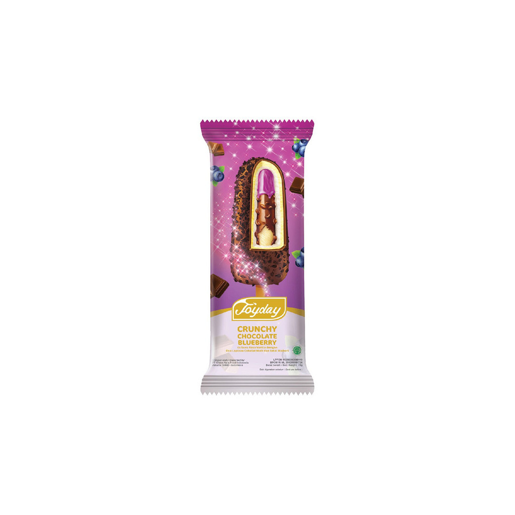 Joyday Ice Cream Crunchy Chocolate Blueberry 75 ml Sayurbox