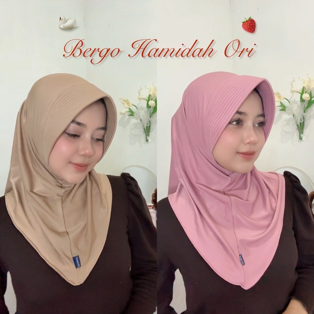 Bergo Hamidah/ Hijab Sport/ Bergo Hamidah Ori