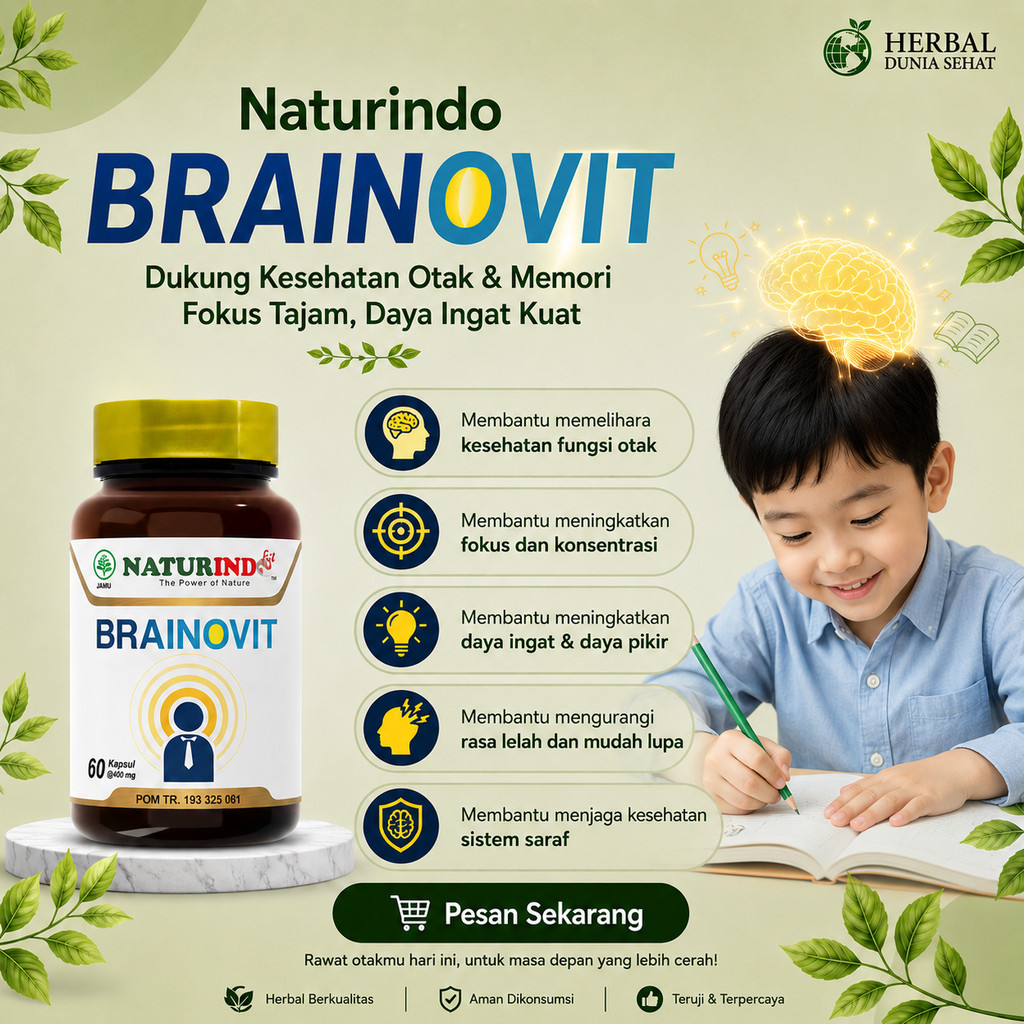 Vitamin ADHD Suplemen Meningkatkan Daya Ingat Suplemen Kecerdasan Stres Lupa Ingatan Depresi Depresa