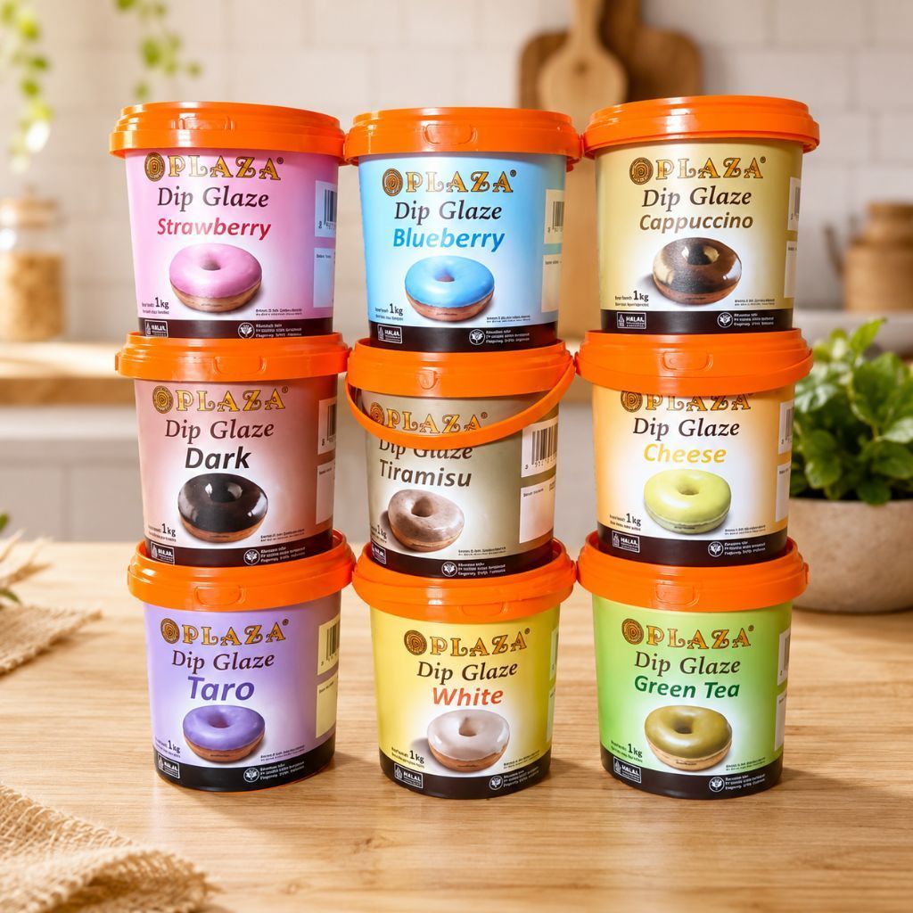 PLAZA Dip Glaze 1 Kg Aneka Rasa Glaze Donat Topping Donat Premium