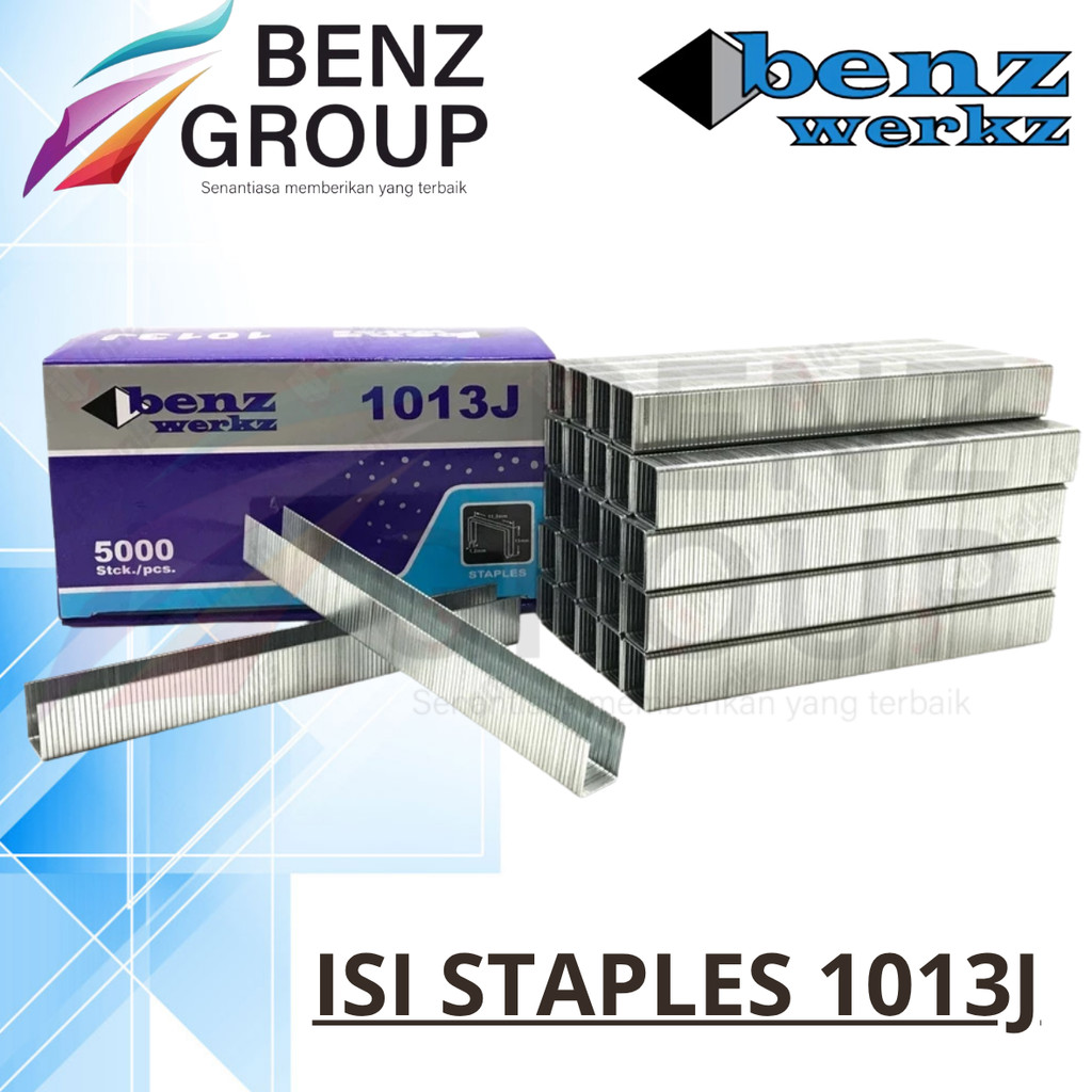 Benz Werkz Isi Staples Tembakan Angin 1013J - Isi Steples 13mm 1013J Dan Isi Staples Paku Tembak Ang