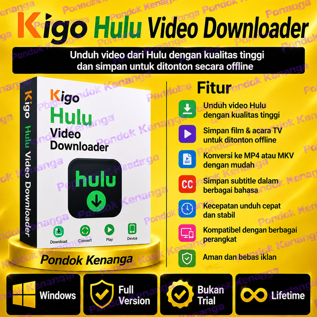Kigo Hulu Video Downloader - Full Version, Lifetime