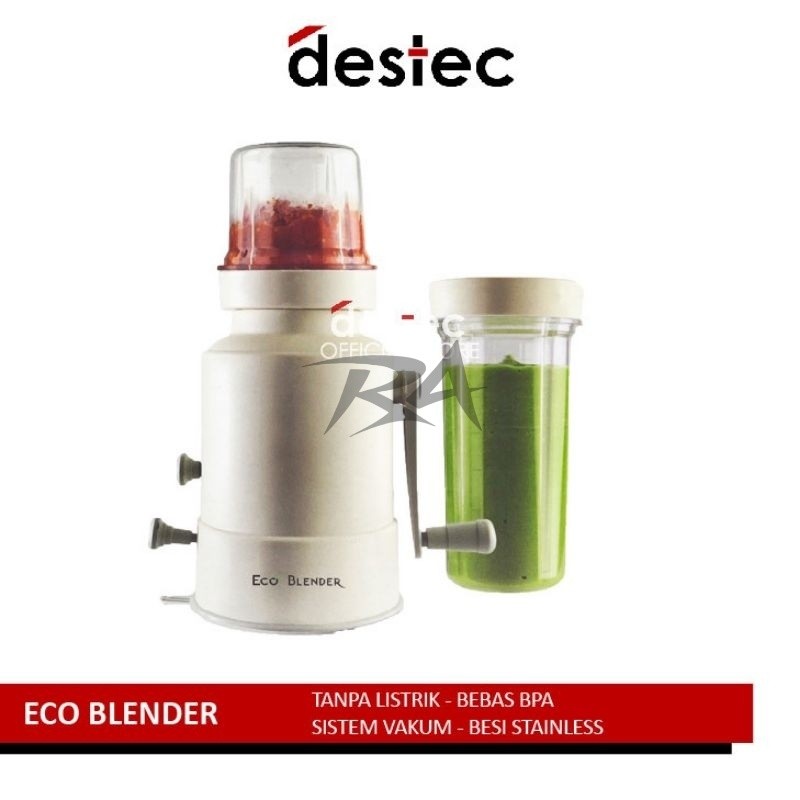 III BLENDER DESTEC ECO EB02 EB 02 2 TABUNG MANUAL TANPA BEBAN LISTRIK PORTABLE HEMAT AWET TERMURAH P
