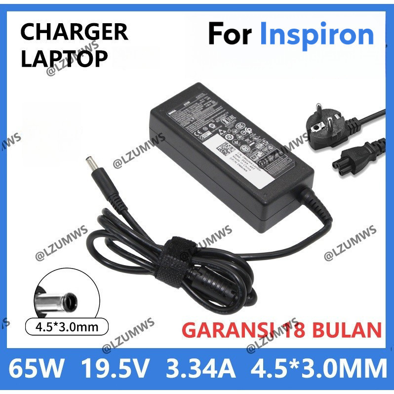 Charger Laptop Adaptor Latitude 3420 15-3000 3550 3560 HA65NS5-00 LA65NM130 65W 19.5V 3.34A 4.5*3.0m