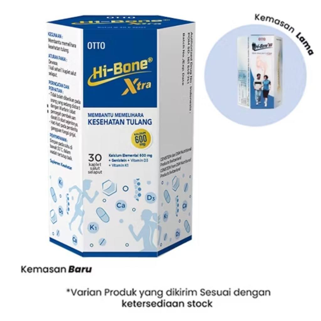 Hi Bone Hibone Calcium 600mg Botol 30 Kaplet