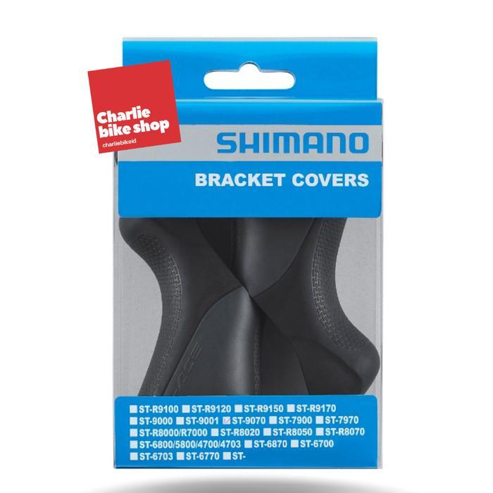 Bracket Covers Shimano Dura Ace ST-9070 Di2 Karet Hood Black