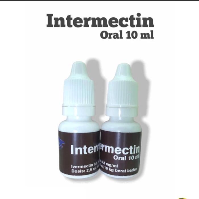 ￼obat cacing, kutu, tungau, kudix (INTERMECTIN ORAL 10ML)