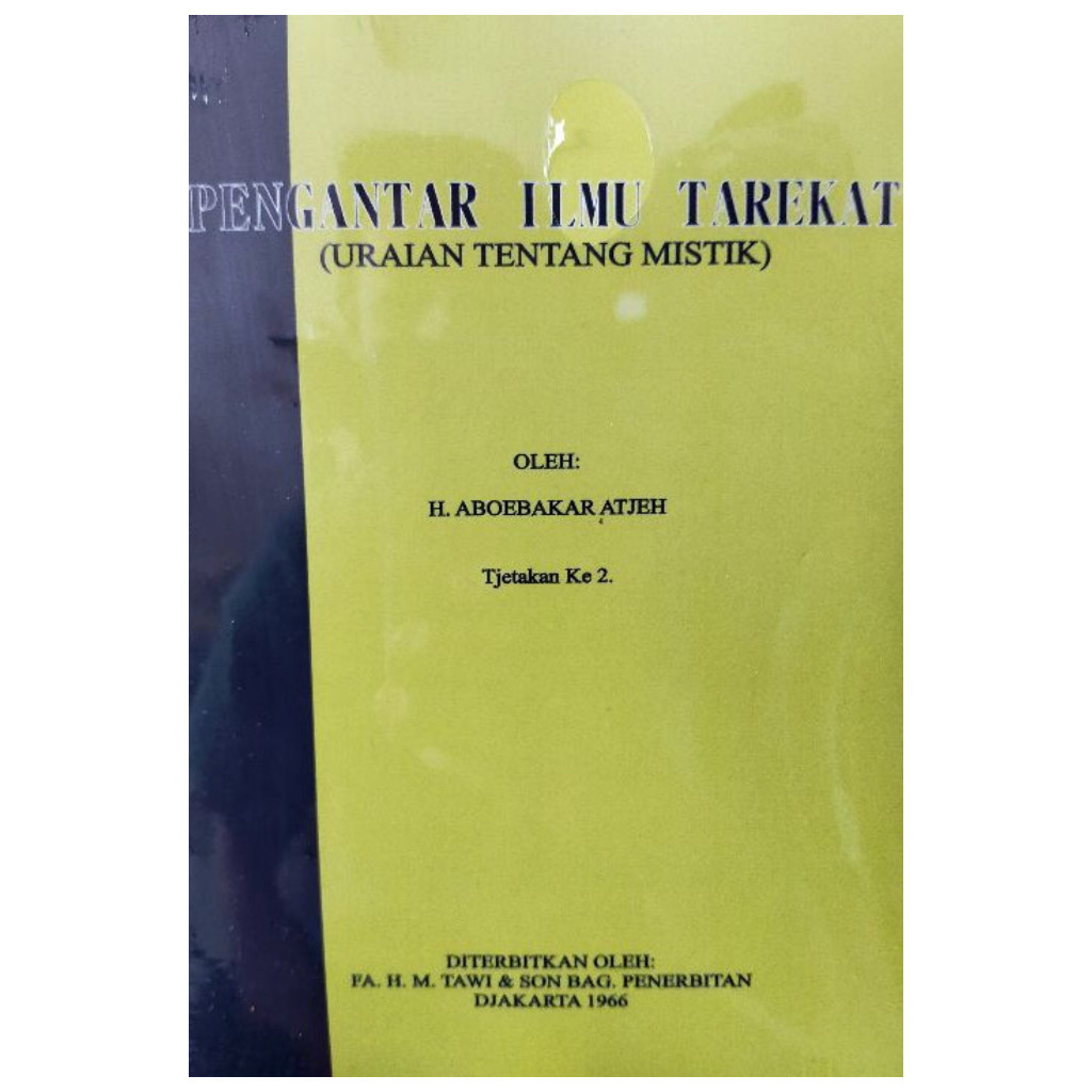 Pengantar Ilmu Tarekat - Aboebakar Atjeh -