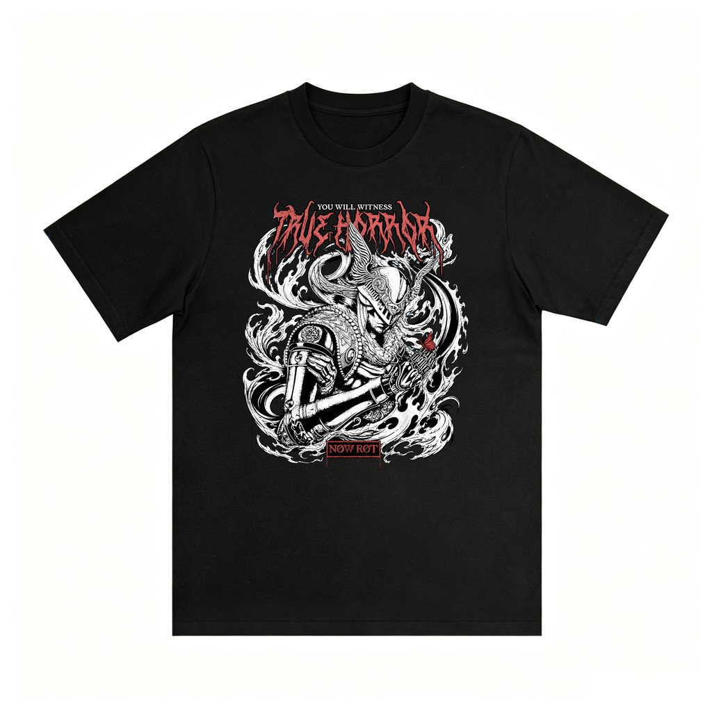 Kaos Elden Ring Malenia Gaya Metal Dark Oversize Distro Katun Combed
