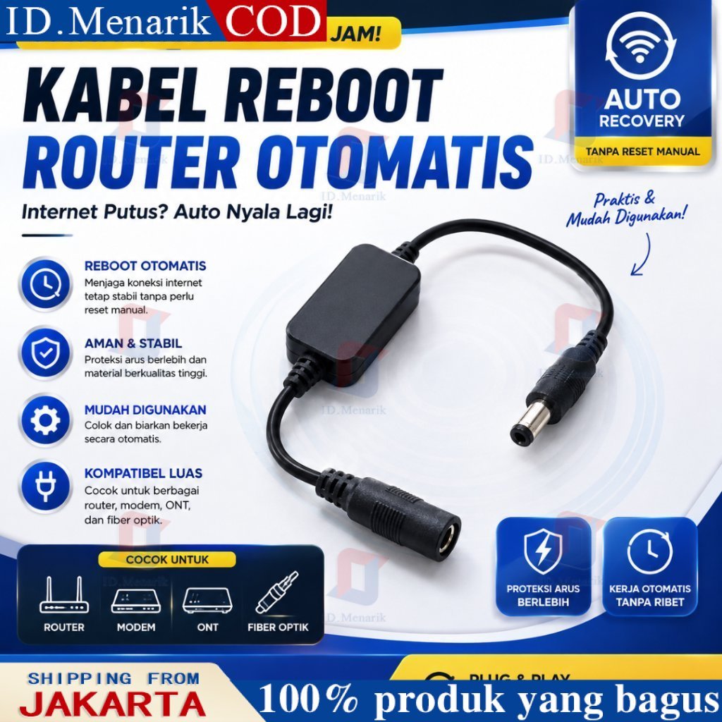 Router kabel restart otomatis wifi 24-hour reboot pengatur waktu penguat sinyall ruter wifi jarak ja