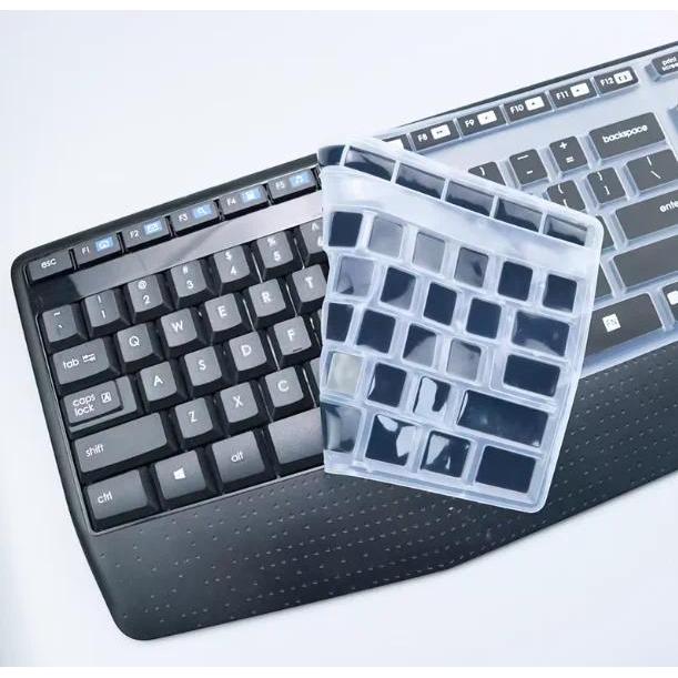 Silicone Dustproof Wireless For Logitech MK345 k345 MK346P mk346 Desktop Keyboard Cover Protector Du