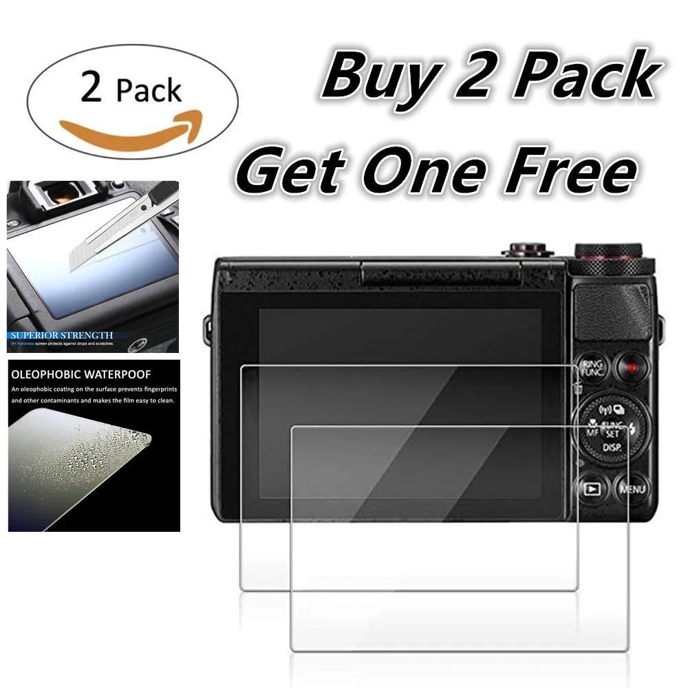 2x Glass LCD Screen Protector for Canon EOS C50 R50 R50V R8 77D 800D G1X G5X G7X G9X II III SX430 SX