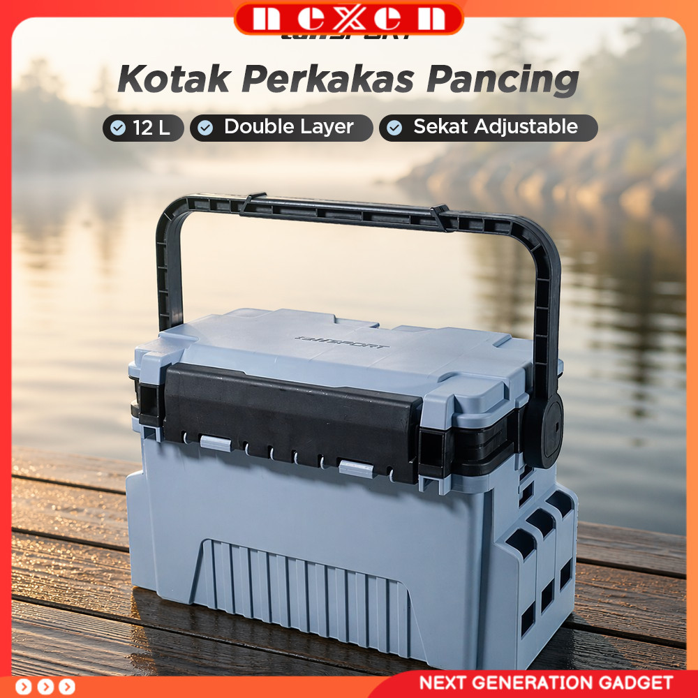 Kotak Perkakas Pancing Fishing Tackle Box Double Layer - JF-31