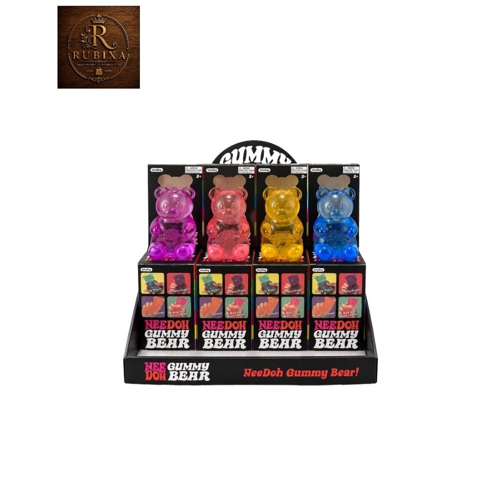 NeeDoh Gummy Bear Squishy – Mainan Sensory Squeeze Bear