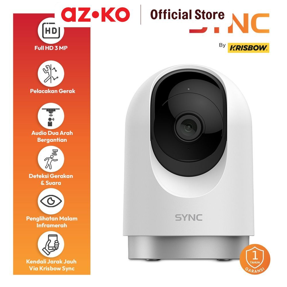azko Sync Smart IP Camera Wifi 3MP PTZ Z3 Kamera IP