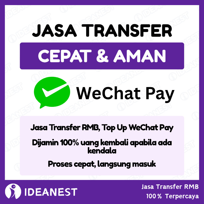 WeChat Pay Alipay Top Up Transfer Trusted Send 100% Aman Kurs Beli RMB