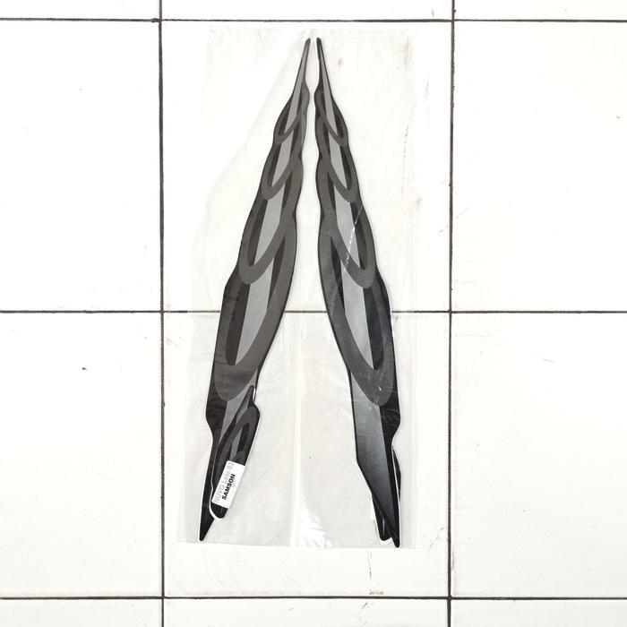 Stiker Bodi Lis Body Striping Nouvo Lele 2003 (Pilih Warna) - Hitam Silver