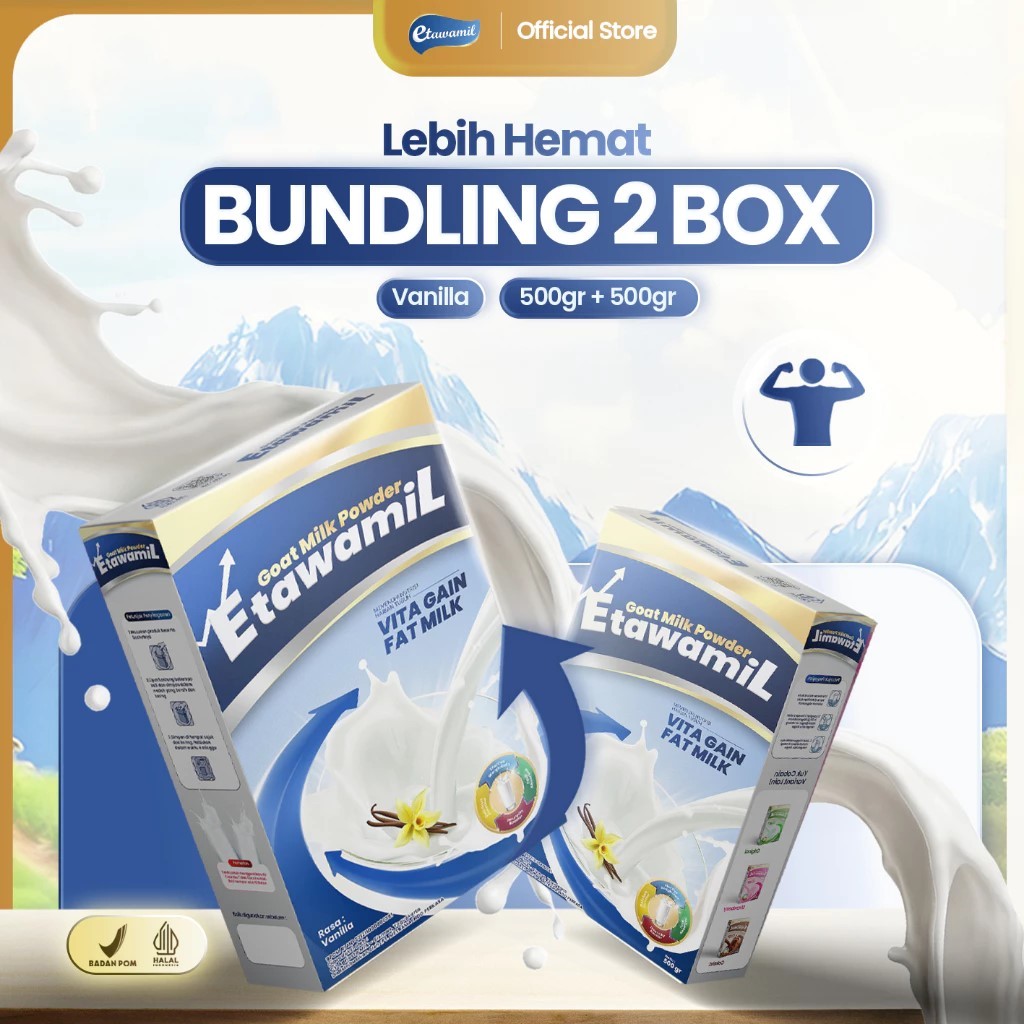 ETAWAMIL WEIGHT GAIN - Susu Gemuk Penambah Berat Badan & Nafsu Makan Halal BPOM 1000 gram 1 KG