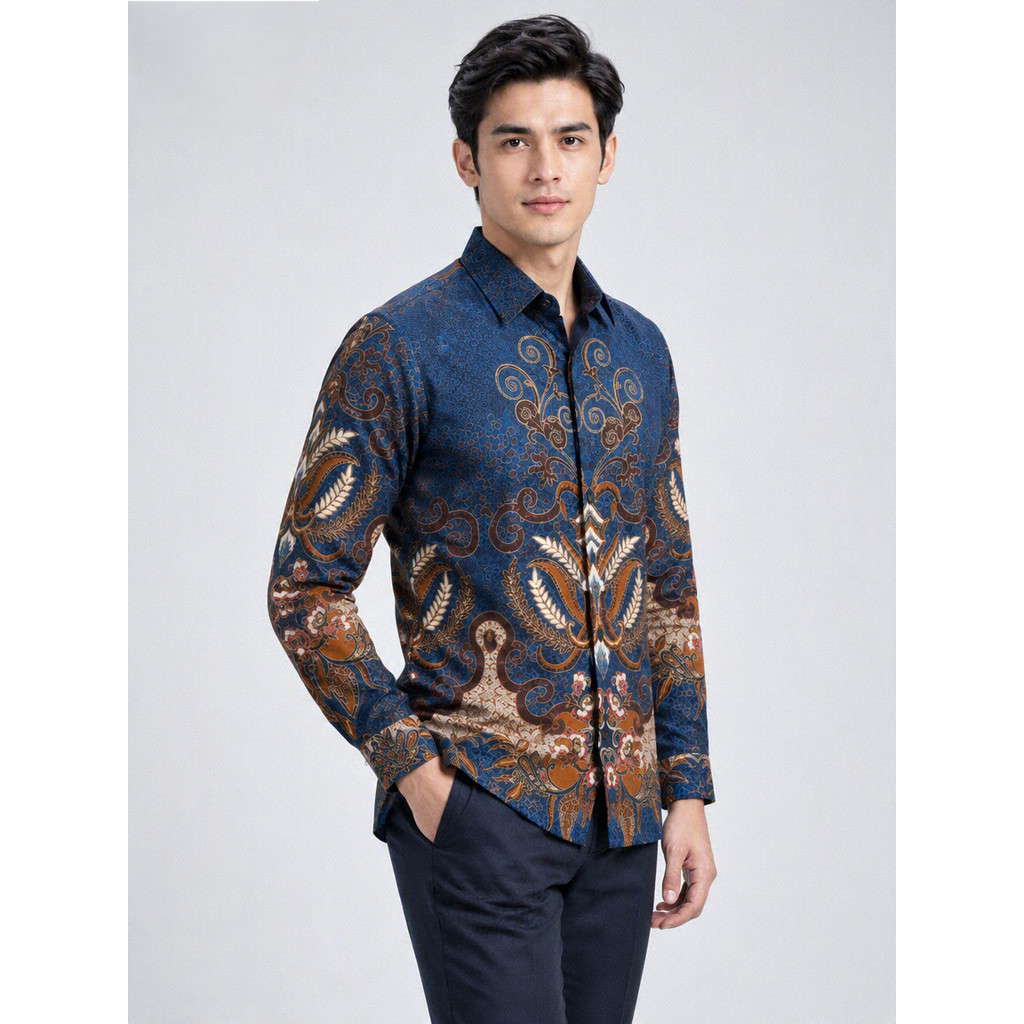 TERBARU RICARDO [ COLLECTION ] KBJ - KEMEJA BATIK PANJANG SLIMFIT