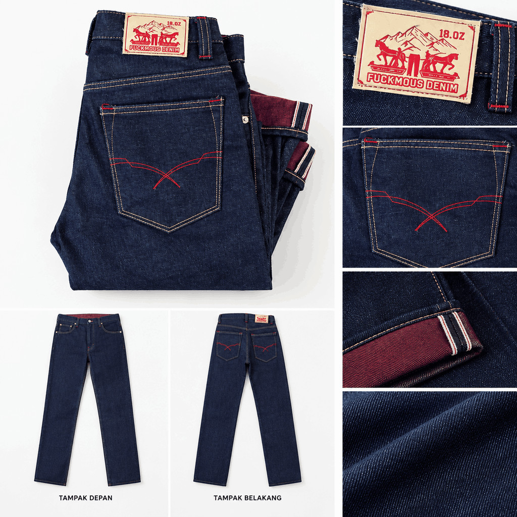 DENIM SELVEDGE FUCKMOUS 18 OZ