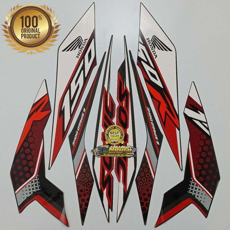 striping honda sonic 150 r 2019 hitam list body standar Kualitas original