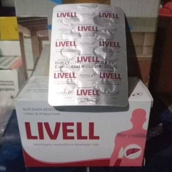 Original LIVELL STRIP 10 KAPSUL SUPLEMEN KESEHATAN HATI