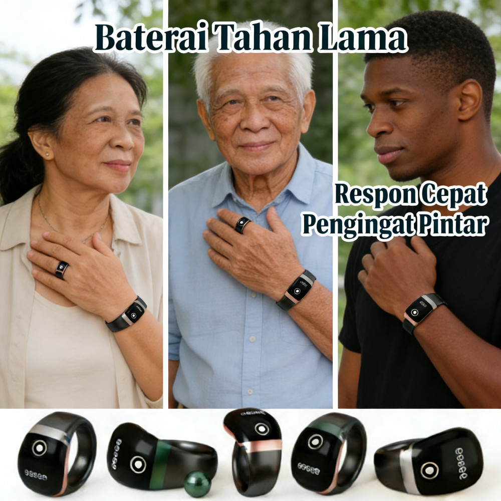 Vibration Ring LED Smart Multifunctional Bluetooth Ring Zikr Muslim Digital Tasbih Ring Cincin