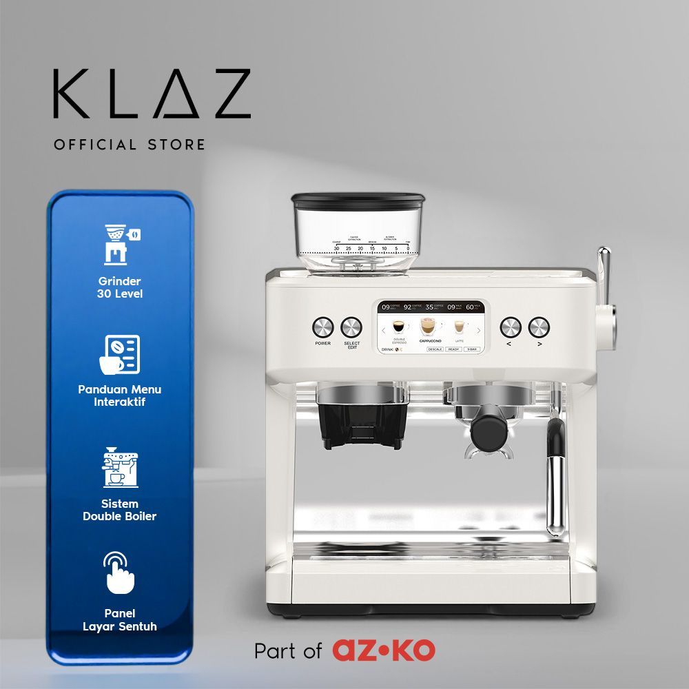 KLAZ Milano Coffee Maker Espresso 2.8 Liter - Putih Mesin Kopi Pembuat Kopi Coffee Machine Alat Sedu