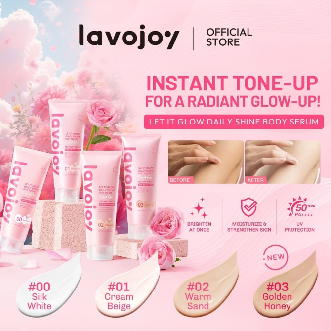 [NEW SHADE] lavojoy Let It Glow Daily Shine Body Serum Instant Tone Up