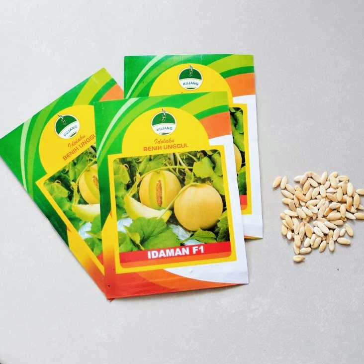 Benih SP Melon Kuning IDAMAN F1 isi 50 Biji Bibit Cap Kujang Small Pouch