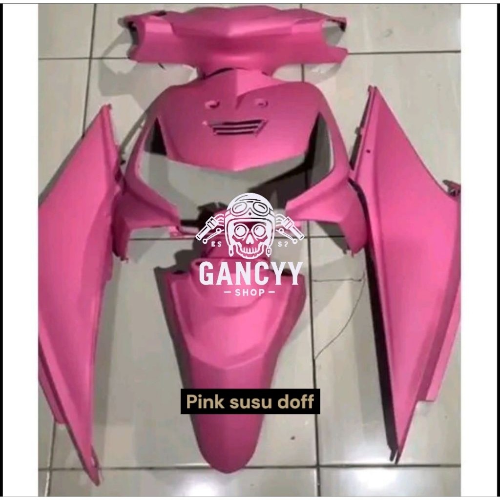 Fullset Body Halus Honda Beat Karbu Pink Susu Doff 2008-2012 / Full Halus Honda Beat Karbu custom