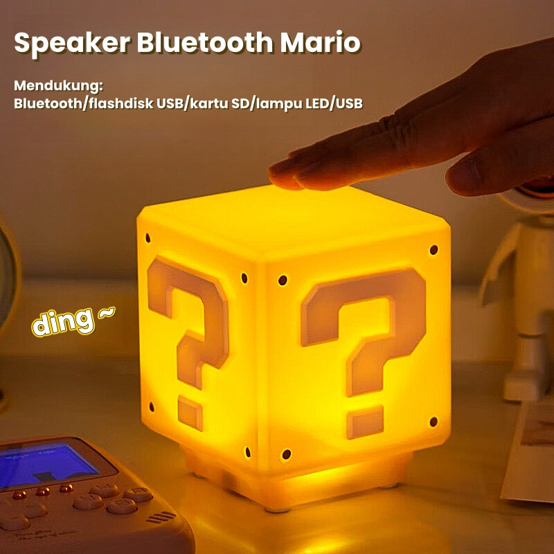 Speaker Bluetooth Mario/ Speaker Bluetooth Super Bass/ Speaker Bluetooth Mini/ Lampu Speaker Bluetoo