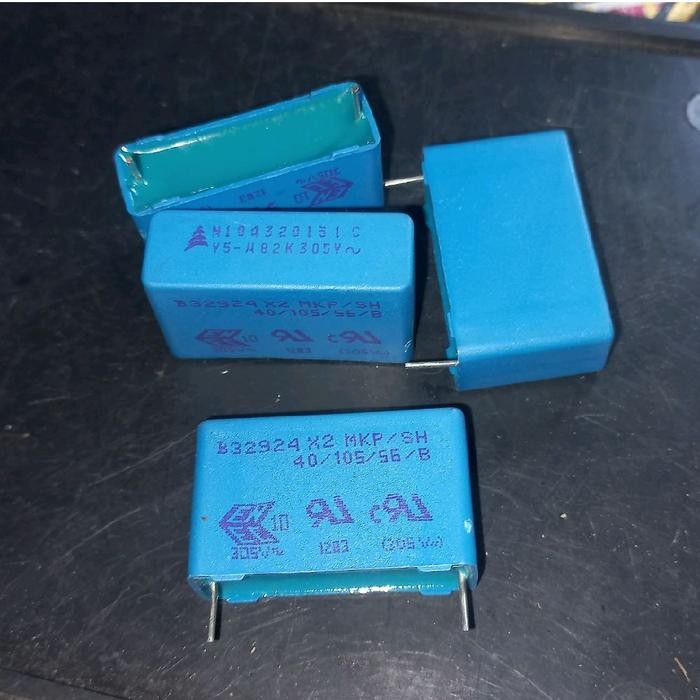 MKP 824 305v 0.82uf ORIGINAL EPCOS 820n 820nf pengganti 250v 275v kapasitor MKM 0,82uf Fajar