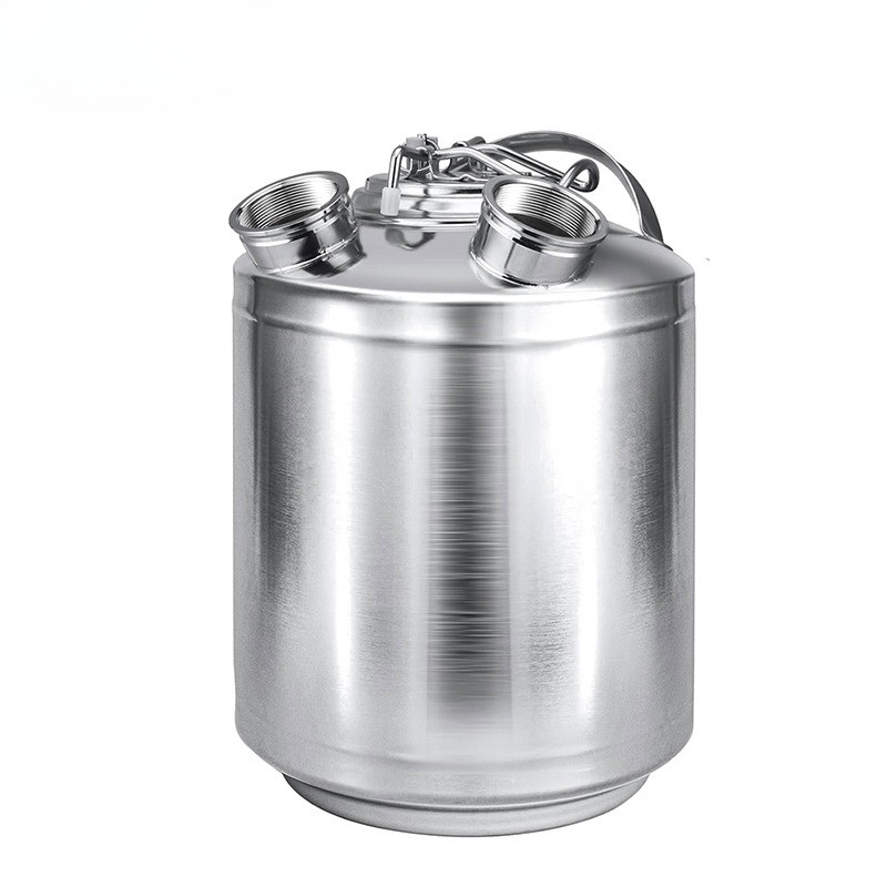 10L Cleaning Keg Stainless Steel Beer Line Cleaning Kit 2 Way Cleaning Keg For A/D/G/S Spear