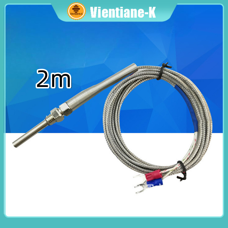 2M Thermocouple Type K Bayonet Probe Kabel / Thermocouple Sensor