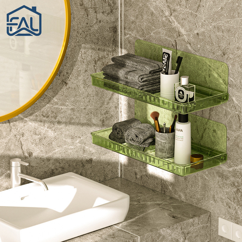 Rak Gantung Dinding Acrylic / Rak Gantung Kamar Mandi Acrylic / Rak Dinding / Rak Gantung Multifungs