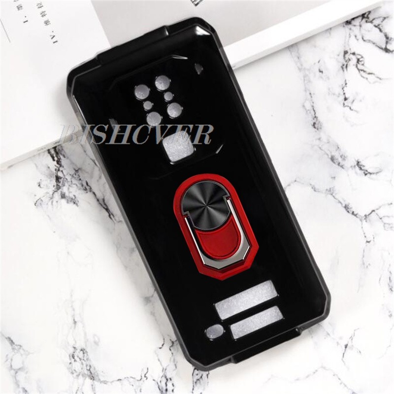 For Oukitel WP7 6.53" 2019 Oukitel WP7 OukitelWP7 WP 7 W P7 Back Ring Holder Bracket Phone Case TPU 