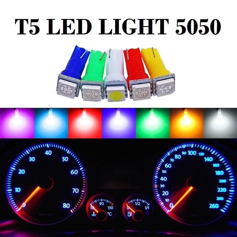 [MKS] LED T5 COB SPEEDOMETER SUPER BRIGHT 5050 LAMPU LED SPEEDO PANEL DASHBOARD MOBIL MOTOR CAR MOTO