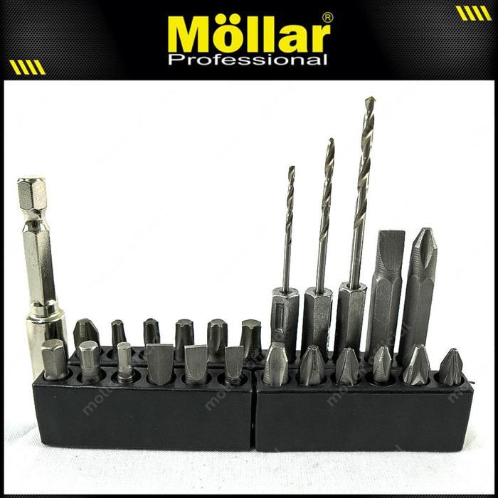 MOLLAR CDS014 Mesin Bor Obeng Baterai Cordless Screwdriver Set 4.8V - MLR-CDS014 Terlaris
