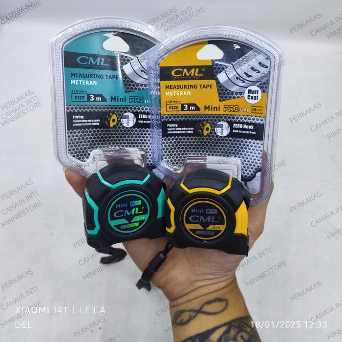 Camel Meteran Rubber Grip 3 5 7,5 Meter - CML Measuring Tape 3M 5M 7,5M - 3 Meter