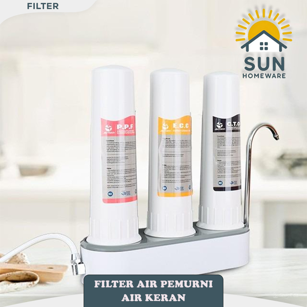 SUN Filter Air Pemurni Air Keran Saringan Air PDAM Tanah / Air Minum Sehat