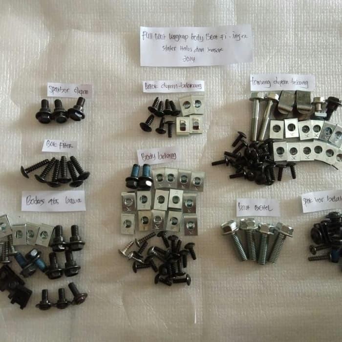 baut body full set body honda beat fi 2014 injeksi