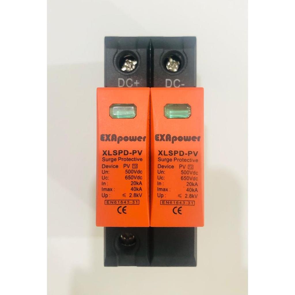 Surge Arrester DC 2P 500V / PV SPD DC 500V / Anti Petir DC