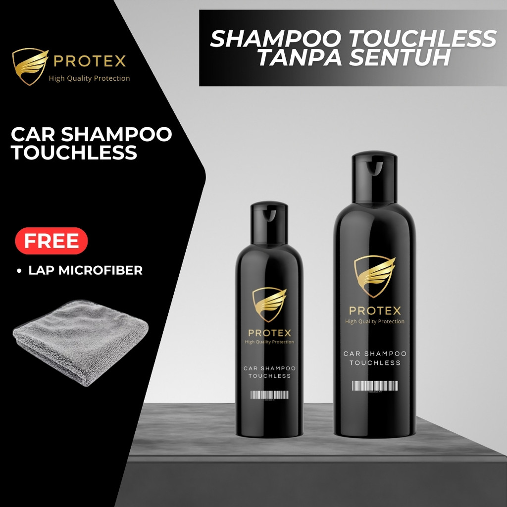 【PROTEX】 Car Shampoo Touchless – Shampoo Cuci Tanpa Sentuh Mobil & Motor – Sabun Cuci Tanpa Sentuh, 