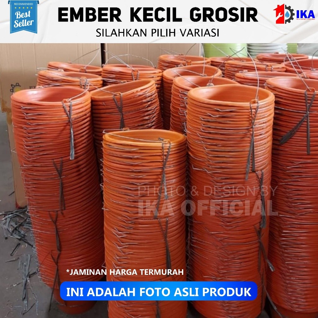 Ember 6 pcs Ember Cor Kecil Orange warna hitam ijo - Anti Pecah / Murah / PROMO MURAH 6 EMBER COR BA